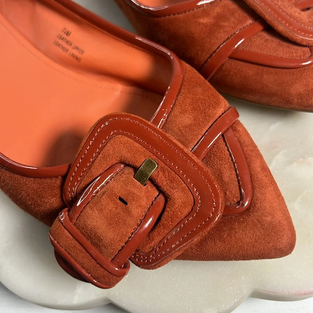 Via Spiga Deandra Buckle Flats Sz. 7.5 M - Picture 6 of 10